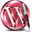 Red Wordpress Icon 128x128 png